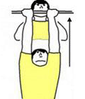 A person is performing Chin-ups Medium Grip.